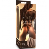 Коричневый мастубратор-вагина Nicole s Kitty - Blush Novelties - в Смоленске купить с доставкой