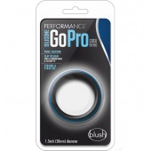 Черно-синее эрекционное кольцо Silicone Go Pro Cock Ring - Blush Novelties - в Смоленске купить с доставкой