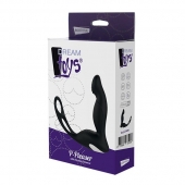 Черный вибромассажер простаты P-PLEASER W ERECTION ENHANCE - Dream Toys - в Смоленске купить с доставкой
