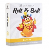 Стимулирующий презерватив-насадка Roll   Ball Banana - Sitabella - купить с доставкой в Смоленске