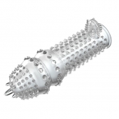Закрытая прозрачная насадка Crystal sleeve - 14,2 см. - Erowoman-Eroman - в Смоленске купить с доставкой