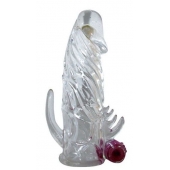 Закрытая прозрачная вибронасадка на пенис Crystal Sleeve Vibe - Erowoman-Eroman - в Смоленске купить с доставкой