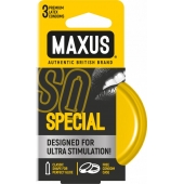 Презервативы с точками и рёбрами в железном кейсе MAXUS Special - 3 шт. - Maxus - купить с доставкой в Смоленске