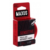 Ультратонкие презервативы в железном кейсе MAXUS Sensitive - 3 шт. - Maxus - купить с доставкой в Смоленске