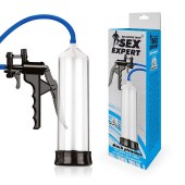 Прозрачная вакуумная помпа Sex Expert с насосом - Sex Expert - в Смоленске купить с доставкой