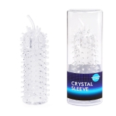 Закрытая рельефная насадка Crystal sleeve с усиками - 12 см. - Erowoman-Eroman - в Смоленске купить с доставкой