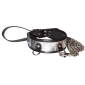 Стильный ошейник с металлическим блеском и поводком - Sitabella - купить с доставкой в Смоленске