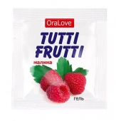 Пробник гель-смазки Tutti-frutti с малиновым вкусом - 4 гр. - Биоритм - купить с доставкой в Смоленске