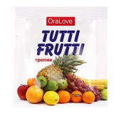 Пробник гель-смазки Tutti-frutti со вкусом тропических фруктов - 4 гр. - Биоритм - купить с доставкой в Смоленске