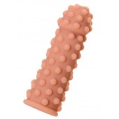 Телесная реалистичная насадка KOKOS Extreme Sleeve 02 с дополнительной стимуляцией - 12,7 см. - KOKOS - в Смоленске купить с доставкой