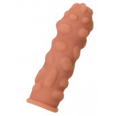 Телесная реалистичная насадка KOKOS Extreme Sleeve 11 с дополнительной стимуляцией - 12,7 см. - KOKOS - в Смоленске купить с доставкой