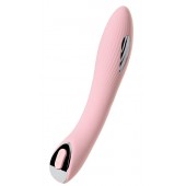 Розовый силиконовый вибратор с электростимуляцией TESLA G-POINT - 21 см. - ToyFa - купить с доставкой в Смоленске