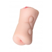 Телесный двусторонний мастурбатор Rich Fruit - вагина и анус - ToyFa - в Смоленске купить с доставкой