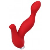 Красный силиконовый вибростимулятор простаты Proman - 12,5 см. - ToyFa - в Смоленске купить с доставкой