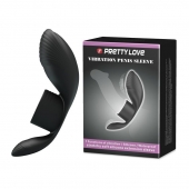 Черное кольцо на пенис с вибрацией Vibration Penis Sleeve - Baile - в Смоленске купить с доставкой
