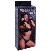 Черные кожаные наручники Naila - Rebelts - купить с доставкой в Смоленске