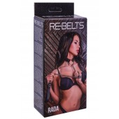 Черный поводок и чокер с кольцом Rada - Rebelts - купить с доставкой в Смоленске