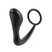 Эрекционное кольцо с анальной пробкой Ass-Gasm Cockring Plug - Pipedream - в Смоленске купить с доставкой