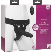 Черный полый вибрострапон Body Extensions BE Aroused - 17,78 см. - Doc Johnson - купить с доставкой в Смоленске