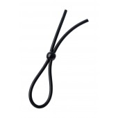 Черное лассо на пенис с одной бусиной - A-toys - в Смоленске купить с доставкой