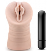 Телесный мастурбатор-вагина с вибропулей Ashley - Blush Novelties - в Смоленске купить с доставкой