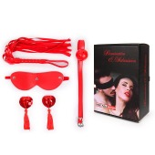 Пикантный набор БДСМ из 4 предметов в красном цвете - Notabu - купить с доставкой в Смоленске