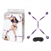 Фиолетовый набор фиксаций на кровати Classic Bedspreader - Lux Fetish - купить с доставкой в Смоленске