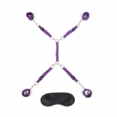 Фиолетовый набор фиксаций на кровати Classic Bedspreader - Lux Fetish - купить с доставкой в Смоленске