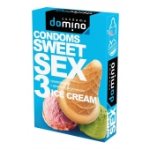 Презервативы для орального секса DOMINO Sweet Sex с ароматом мороженого - 3 шт. - Domino - купить с доставкой в Смоленске