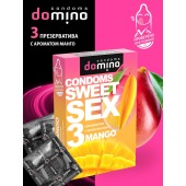 Презервативы для орального секса DOMINO Sweet Sex с ароматом манго - 3 шт. - Domino - купить с доставкой в Смоленске