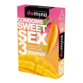 Презервативы для орального секса DOMINO Sweet Sex с ароматом манго - 3 шт. - Domino - купить с доставкой в Смоленске