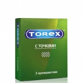 Текстурированные презервативы Torex  С точками  - 3 шт. - Torex - купить с доставкой в Смоленске