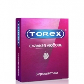 Презервативы Torex  Сладкая любовь  с ароматом клубники - 3 шт. - Torex - купить с доставкой в Смоленске