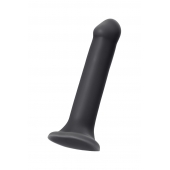 Черный фаллос на присоске Silicone Bendable Dildo XL - 20 см. - Strap-on-me - купить с доставкой в Смоленске