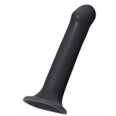 Черный фаллос на присоске Silicone Bendable Dildo XL - 20 см. - Strap-on-me - купить с доставкой в Смоленске