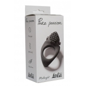 Черное эрекционное виброкольцо Pure Passion Midnight - Lola Games - в Смоленске купить с доставкой