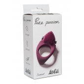 Бордовое эрекционное виброкольцо Pure Passion Sunset - Lola Games - в Смоленске купить с доставкой