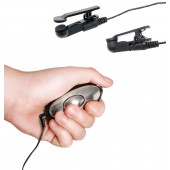 Черные электрические зажимы для сосков Shock Therapy Nipple Clamps - Pipedream - купить с доставкой в Смоленске