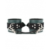 Изумрудные наручники Ladys Arsenal на карабинах - БДСМ Арсенал - купить с доставкой в Смоленске