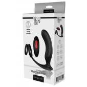 Черный массажер простаты REMOTE P-PLEASER - Dream Toys - в Смоленске купить с доставкой