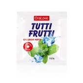 Пробник гель-смазки Tutti-frutti со вкусом мяты - 4 гр. - Биоритм - купить с доставкой в Смоленске