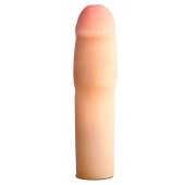 Телесная насадка-удлинитель на пенис PERFORMANCE 1.5INCH COCK XTENDER - 16 см. - Blush Novelties - в Смоленске купить с доставкой