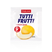 Пробник гель-смазки Tutti-frutti со вкусом сочной дыни - 4 гр. - Биоритм - купить с доставкой в Смоленске