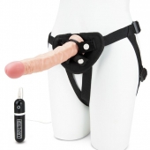 Регулируемые трусики с вибрирующей насадкой - 21 см. - Lux Fetish - купить с доставкой в Смоленске