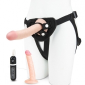 Регулируемые трусики с 2 насадками - 16 и 15 см. - Lux Fetish - купить с доставкой в Смоленске