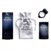 Темно-серое эрекционное кольцо Vibrating Love Ring с вибрацией - Fifty Shades of Grey - в Смоленске купить с доставкой