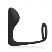 Стимулятор простаты с фиксацией эрекционным кольцом Prostate Gear - BlueLine - в Смоленске купить с доставкой