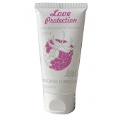 Лубрикант на водной основе с ароматом малины Love Protection Raspberry - 50 мл. - Lola Games - купить с доставкой в Смоленске