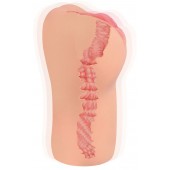 Телесный вибромастурбатор-вагина с рельефом BELLANA AUTO - KOKOS - в Смоленске купить с доставкой