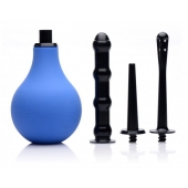 Анальный душ с 3 насадками Premium One-way Valve Anal Douche Set - XR Brands - купить с доставкой в Смоленске